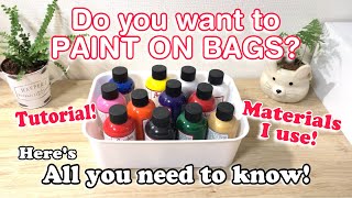 What you need to know if you want to paint on leather bags  pinoy artist painting tutorial [upl. by Ellegna504]