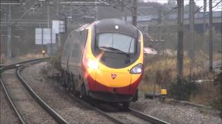 Virgin Pendolinos Full on Tilt at 125mph [upl. by Mutat]