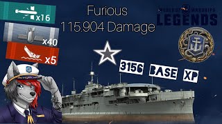 World of Warships Legends  Furious  The british carrier [upl. by Franky928]