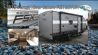 NEW 2018 Forest River Salem FSX 207BH  Mount Comfort RV [upl. by Rico]