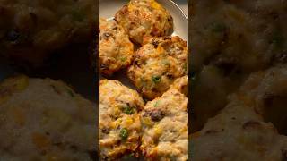 Healthy and fancy Chicken breast and vegetable patties Details in the description dietrecipeasmr [upl. by Analram]