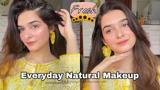 Everyday Natural Makeup Look  Fresh amp Simple Glowy Makeup Routine For Summers [upl. by Navonod]