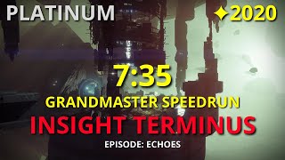 Insight Terminus  Grandmaster Speedrun Platinum 735  Destiny 2 PS5 [upl. by Nednal629]