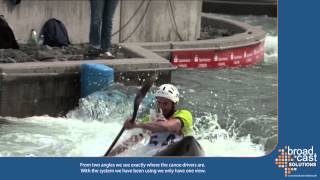 videoReferee System in action at Canoe Slalom [upl. by Nyloj392]