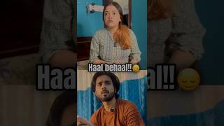 Haal behaal 🥲 bengali comedy couple youtubeshorts funny funnyvideo viralvideo [upl. by Larianna]