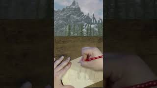 Revealing Skyrims Locations through Art  Bleak Falls Barrow Skyrim drawing ruins art sketch [upl. by Johiah]