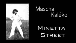 Mascha Kaléko Minetta Street [upl. by Nylknarf]