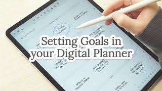 Setting Goals amp Intentions for the Year in my Digital Planner  Dash Planner [upl. by Kingsly585]