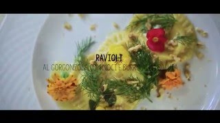 Ravioli al gorgonzola con noci e burro alla salvia [upl. by Oiretule]