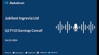 Jubilant Ingrevia Ltd Q2 FY202425 Earnings Conference Call [upl. by Adnot]