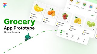 Master Prototyping in Figma with this full grocery app Figma prototype tutorial Plus Design file [upl. by Eekaz638]