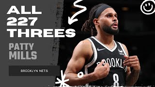 Patty Mills ALL 227 ThreePointers From 202122 NBA Regular Season  King of NBA [upl. by Ariew572]