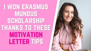 2024 Motivation Letter for Erasmus Mundus Scholarship 2024 Study Master in Europe for FREE [upl. by Ursi96]