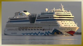 Kreuzfahrtschiff AIDAsol auf der Elbe bei Kollmar 🚢 [upl. by Ssidnac39]