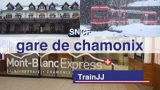 Gare de Chamonix Mont Blanc France  SNCF  Mont Blanc Express [upl. by Atoked]