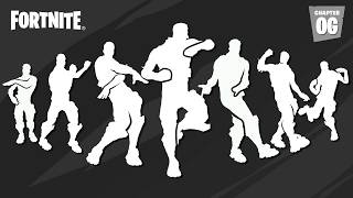 Top 50 Legendary OG Dances amp Emotes in Fortnite [upl. by Eelirol805]