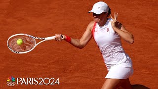 Iga Swiatek rebounds to win bronze earn Poland its first tennis medal  Paris Olympics  NBC Sports [upl. by Arimat]