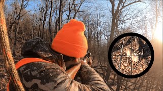 CRAZY OPENING DAY OF RIFLE SEASON  Public Land Whitetail Deer Hunting [upl. by Ehling]