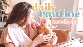 Daily Baby Routine 3 Month Old ☀️ Full 24 Hours With an Infant — Nap Training amp Sleep Schedule [upl. by Ixela]