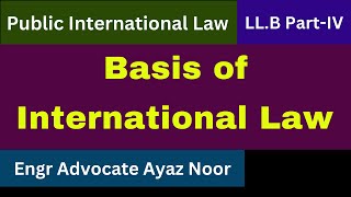 Basis of International Law  Engr Advocate Ayaz Noor [upl. by Hafirahs]