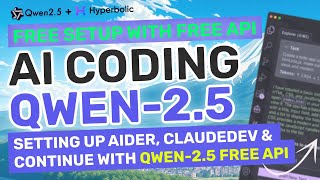 Qwen25  Hyperbolic  ClaudeDev  Aider  This BEST amp FREE AI Coding Setup is AMAZING [upl. by Bore484]