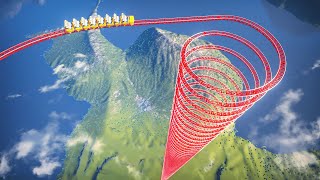 1500 METER High Spiral Roller Coaster  Planet Coaster [upl. by Alusru]