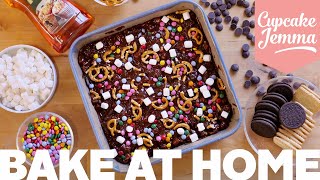 Super Easy NoBake Lockdown Fridge Cake Recipe  Rocky Road  Cupcake Jemma [upl. by Skyler858]