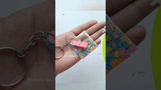 Making only 1 key ring  making ♥️ paper chabi challa  🌹 chabi ring  key ring  shorts [upl. by Myk]