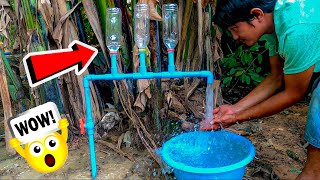 How to become better idea of high pressure water pvc pips using only three plastic bottles [upl. by Tiena]