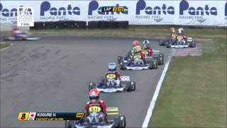 CIK FIA EUROPEAN CHAMPIONSHIP 2014 EVENT 3 ROUND 1 ACADEMY TROPHY FINAL [upl. by Aenal]