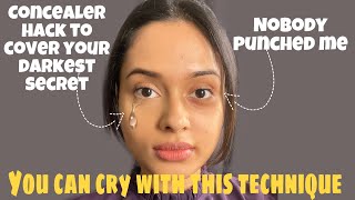 STOP CONCEALER CREASING WITH THIS TRICK  Best Concealer Hack  Dry Under Eye [upl. by Assili890]