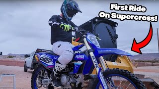 Riding Private Supercross Track [upl. by Olnee]