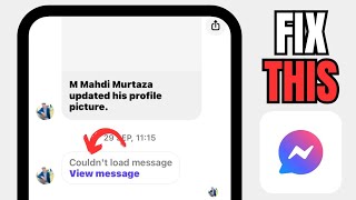 How To Fix Couldnt Load Message On Messenger  How To Fix Messenger Couldnt Load Message [upl. by Kenway336]