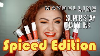 Superstay Matte Ink quotSPICED EDITIONquot Maybelline [upl. by Ahsiemak995]