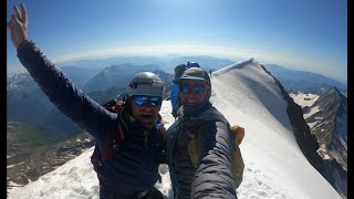 Weissmies en traversée  Père amp Fils [upl. by Gipps]