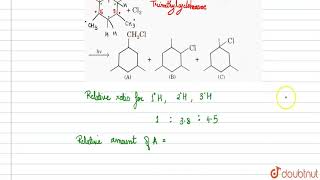 Propane reacts with chlorine in sunlight to give two products 1 [upl. by Einra]