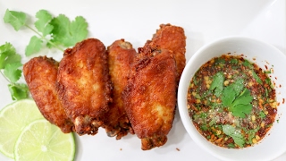 Thai Style Chicken Wings ไก่ทอดน้ำปลา  Episode 144 [upl. by Farlay]