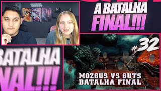 GUTS VS MOZGUS BATALHA FINAL  Berserk 32  REACT EM CASAL [upl. by Assinna844]