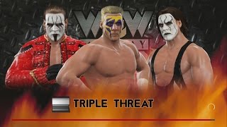 WWE 2K17 Mirror Match Sting vs Surfer Sting 1991 vs Crow Sting 1999 [upl. by Llechtim]