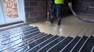 Underfloor Heating and Flowing Screed Install [upl. by Teodorico980]