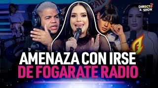 Filtran audio de Amelia Alcántara amenazando con irse de Fogarate Radio para siempre [upl. by Asseral]