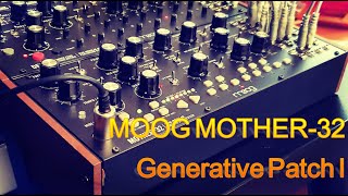 MOOG MOTHER32  Generative Patch I [upl. by Caresa]