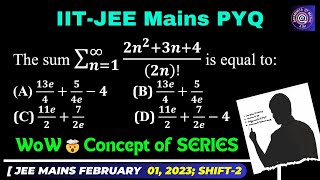 sum ∑n1∞▒2n23n42n is  sequence and series jee  JEE  viralvideo maths youtube [upl. by Orin]