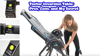 Teeter Inversion Table Pros Cons and My Secre [upl. by Buiron626]