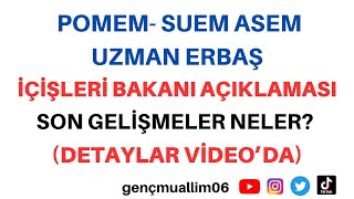 İçişleri bakanı 31 dönem POMEM jandarma Subay astsubay uzman erbaş alımı ile ilgili açıklaması [upl. by Berger985]