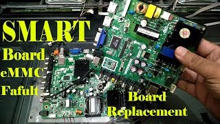 Smart LED TV Logic Board EMMC Fault and Main Board Replacement with NonSmart Detail in UrduHindi [upl. by Kliber935]