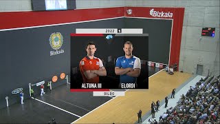 PILOTA 20221106 Lau t erdiko Txapelketa FINALERDIAK Altuna III  Elordi [upl. by Sikko447]