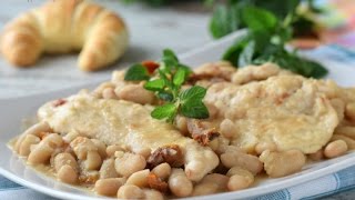 Scaloppine di pollo con fagioli cannellini [upl. by Dyche]