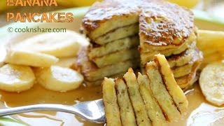 Flourless Banana Pancakes  3 Ingredients [upl. by Lydie620]