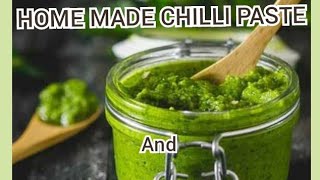 EASY WAY OF MAKE AND STORE GREEN CHILLI PASTE FOR A LONG TIME BY COOKING WITH MP [upl. by Eemak]